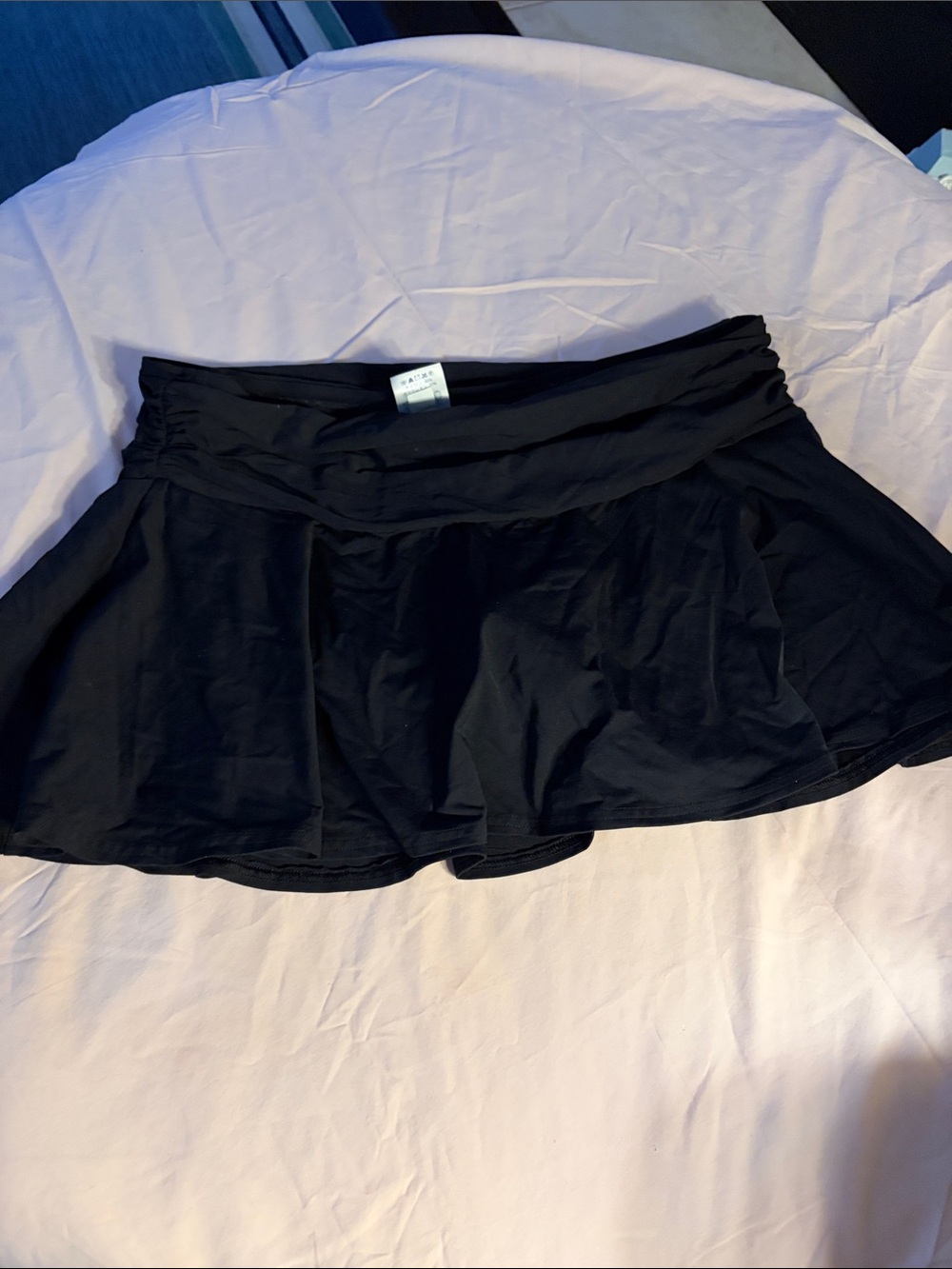 Lands' End Black Women’s Swim Skater Skirt